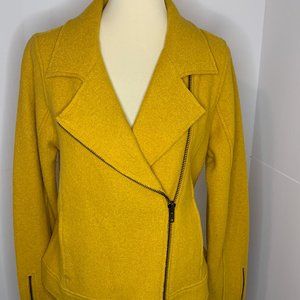 Tahari Wool Blend Moto  Jacket Women Size M